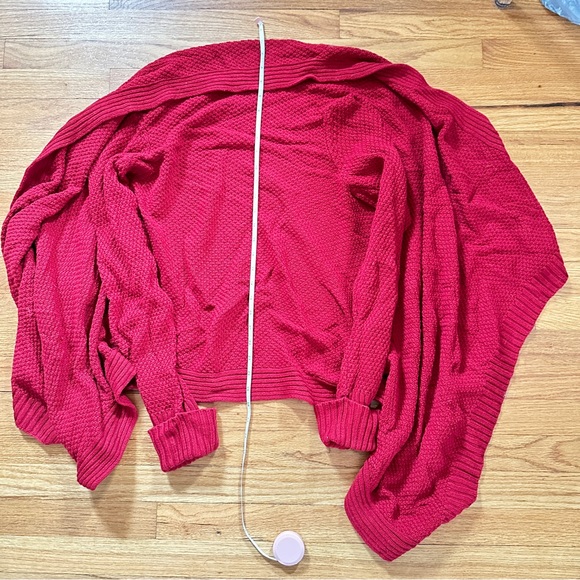Talbots Dark Red L Cozy Cardigan - Picture 4 of 5